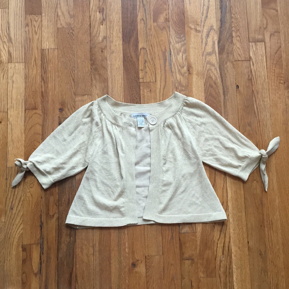 Gold Sweater Project Cardigan